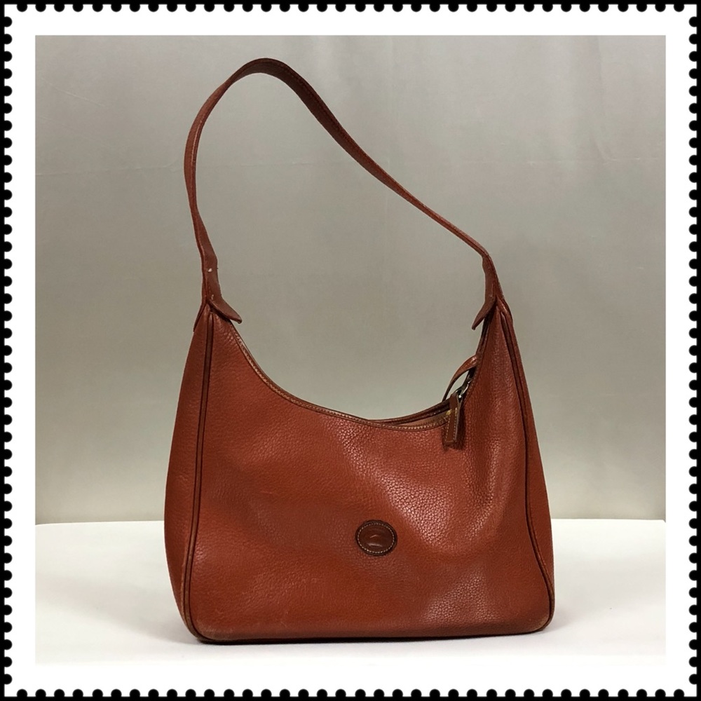 Vintage D&B brown leather hobo